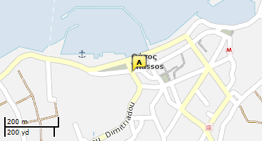Location of business on map