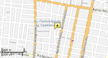 Location of business on map