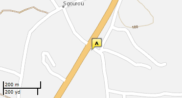 Location of business on map