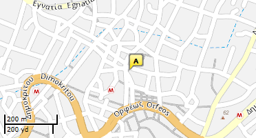 Location of business on map