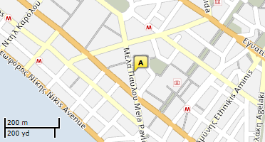 Location of business on map