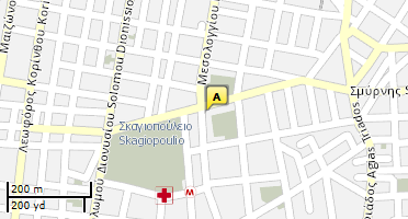 Location of business on map