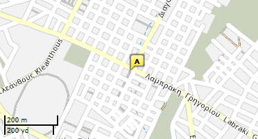 Location of business on map