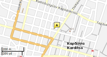 Location of business on map
