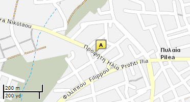 Location of business on map