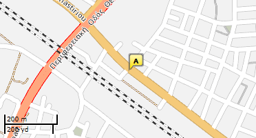 Location of business on map