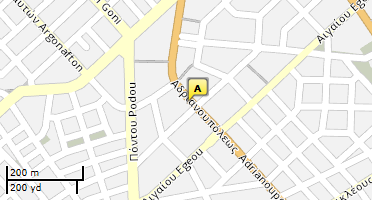 Location of business on map
