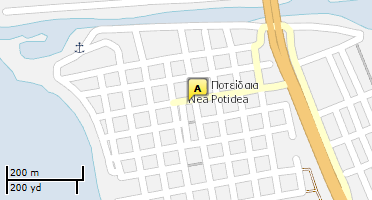 Location of business on map