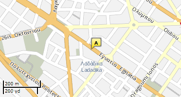 Location of business on map