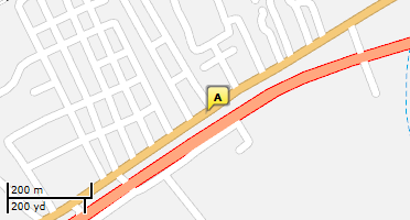 Location of business on map