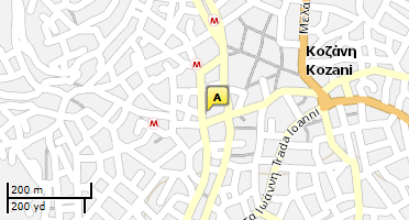 Location of business on map