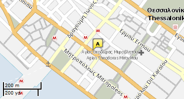 Location of business on map