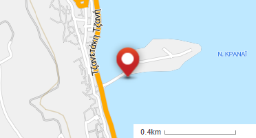 Location of business on map