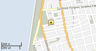 Location of business on map
