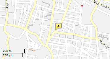 Location of business on map
