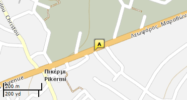 Location of business on map