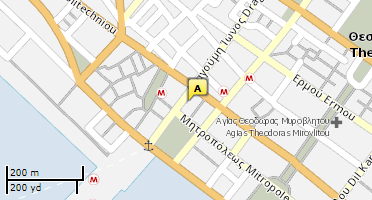 Location of business on map