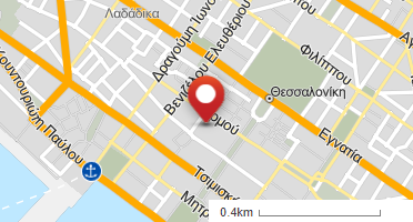Location of business on map