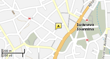 Location of business on map