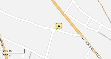 Location of business on map