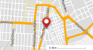 Location of business on map