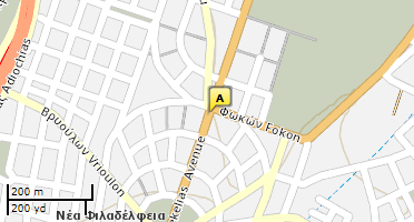 Location of business on map
