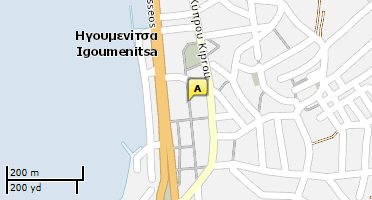 Location of business on map