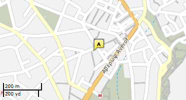 Location of business on map