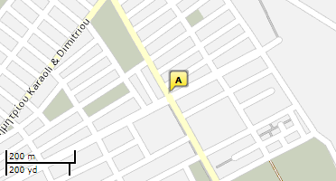 Location of business on map