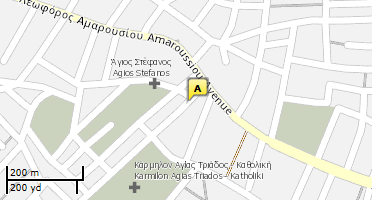Location of business on map
