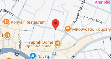 Location of business on map