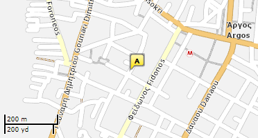 Location of business on map