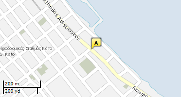 Location of business on map