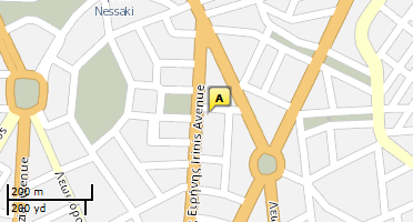 Location of business on map