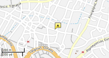 Location of business on map