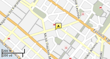 Location of business on map
