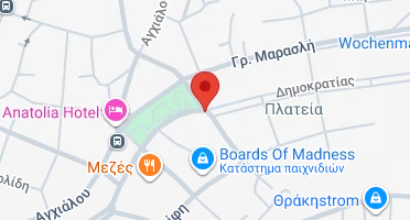Location of business on map