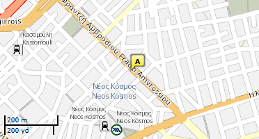 Location of business on map