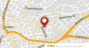Location of business on map