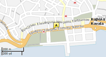 Location of business on map