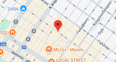 Location of business on map