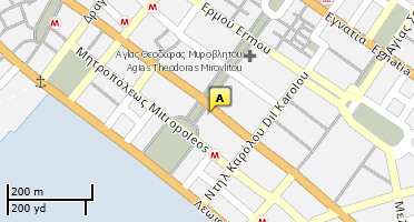 Location of business on map