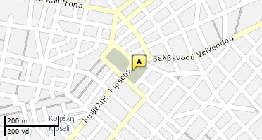 Location of business on map