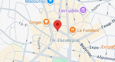 Location of business on map
