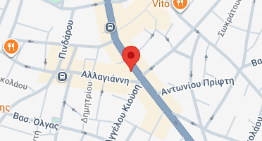Location of business on map