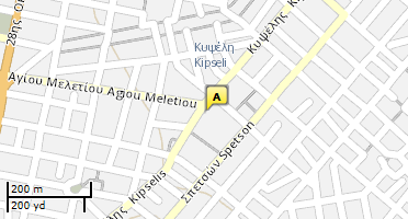 Location of business on map