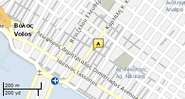 Location of business on map
