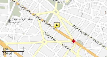 Location of business on map