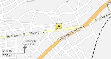 Location of business on map