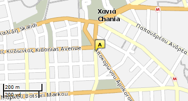 Location of business on map